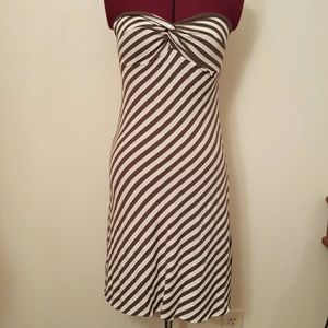 Brown and white sun dress